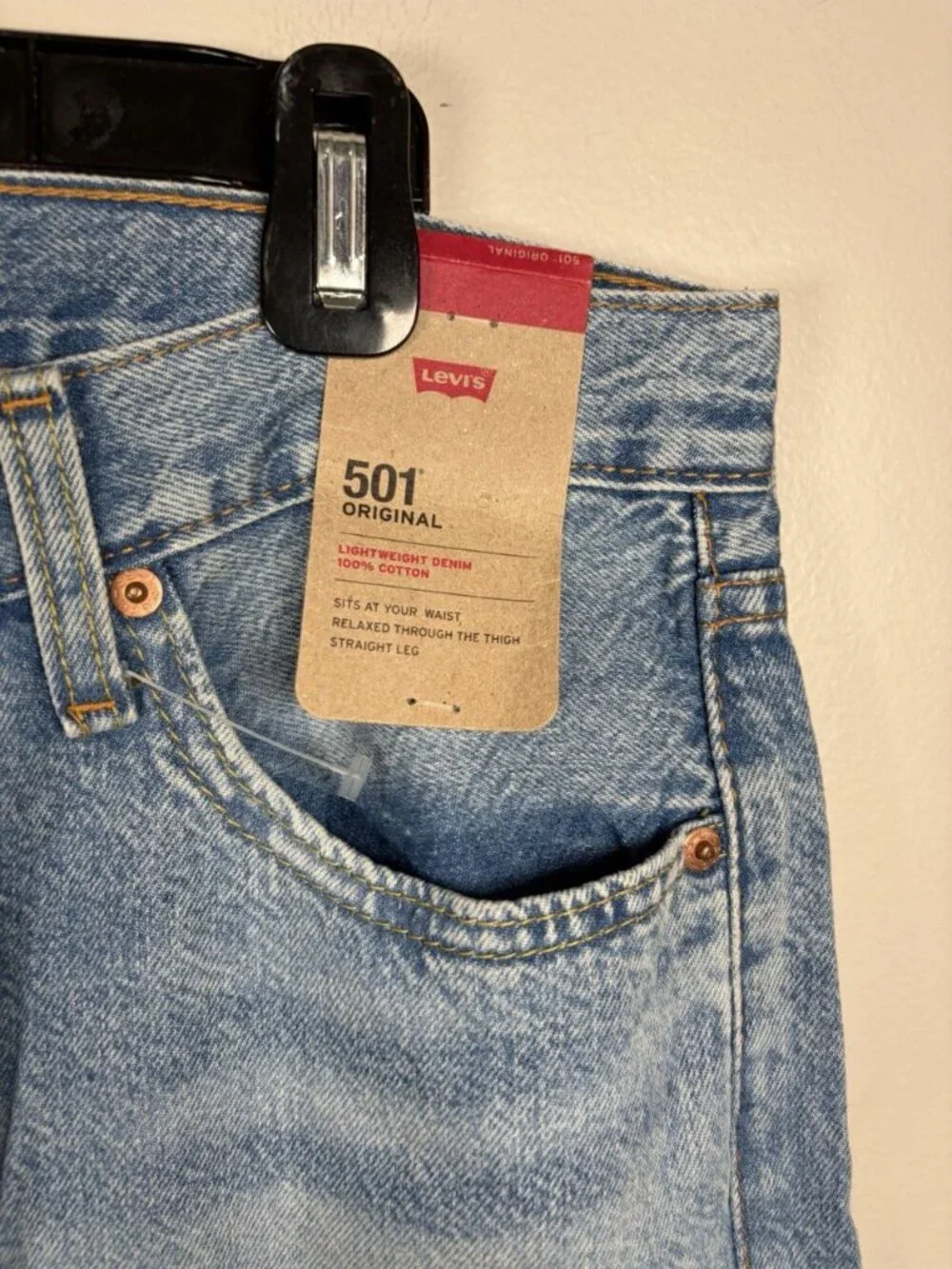 Levi's Men's 501 Original Straight Leg 32x30 Jeans Medium Wash NWT